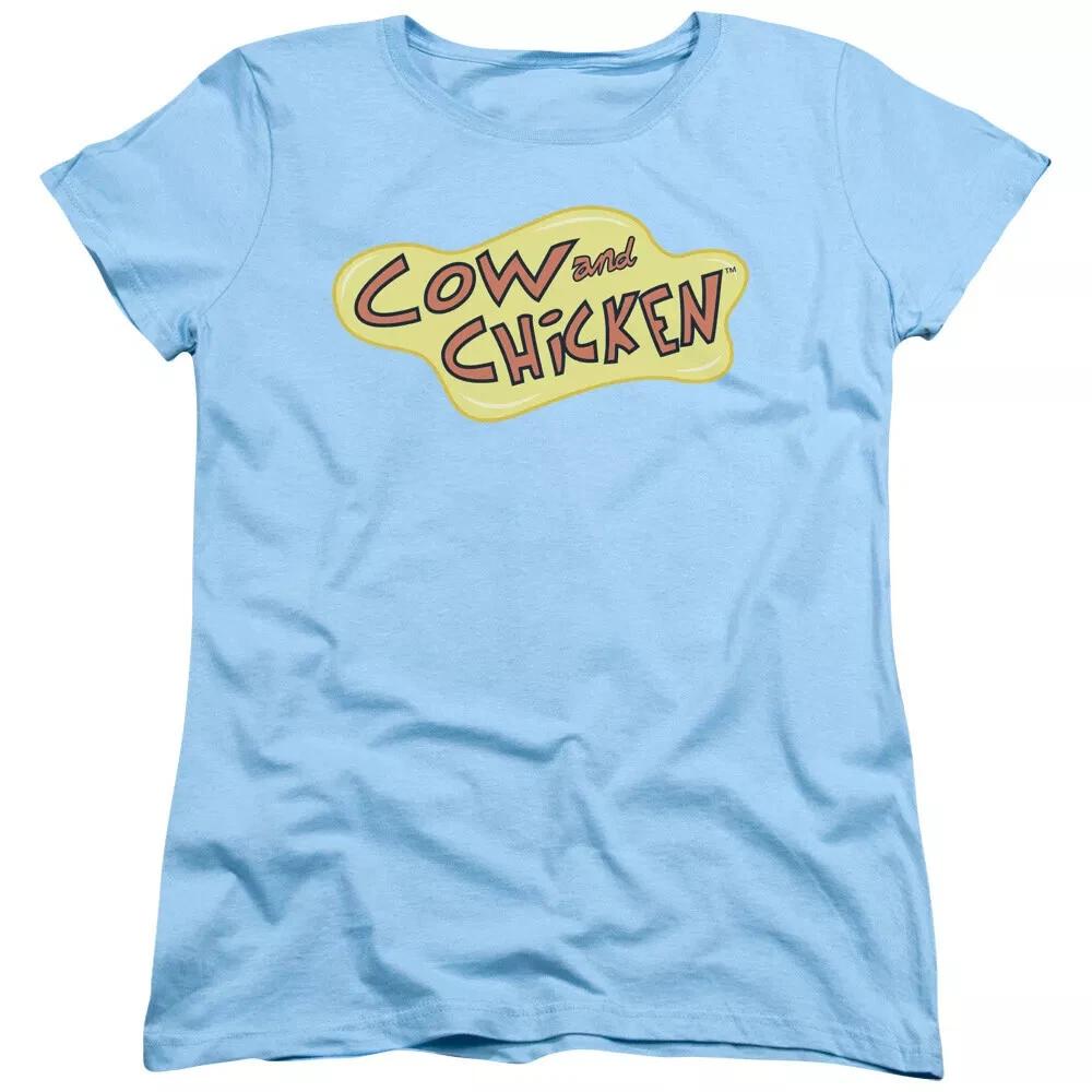 Cow & Chicken  Cow & Chicken Logo  Women s T-Shirt 4XL