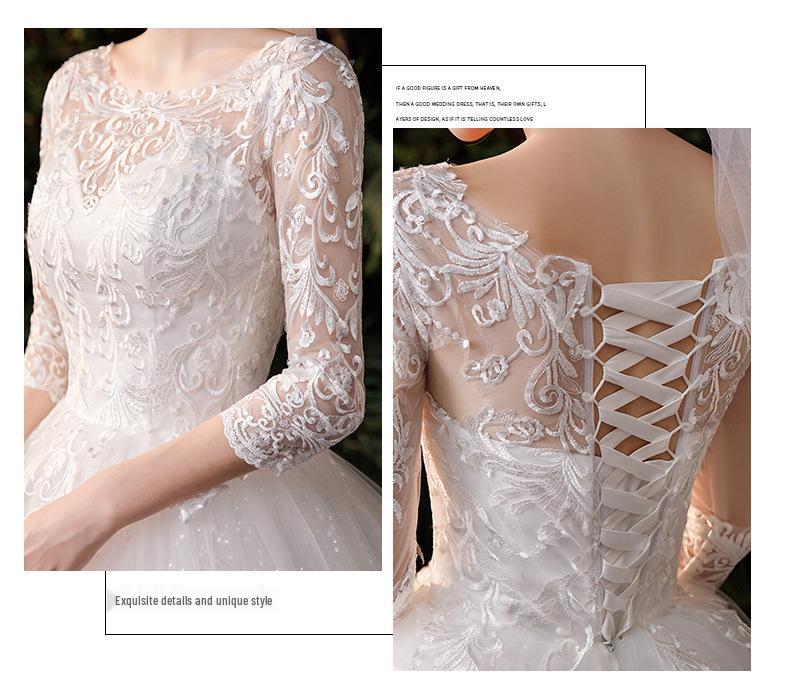 2025 Elegant Hepburn-Inspired Fairy Wedding Dress - French Simple Plus Size D69