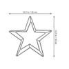 2026 Best!! Metal Iron Wire Five Pointed Star Floral Hoop for DIY Crafts