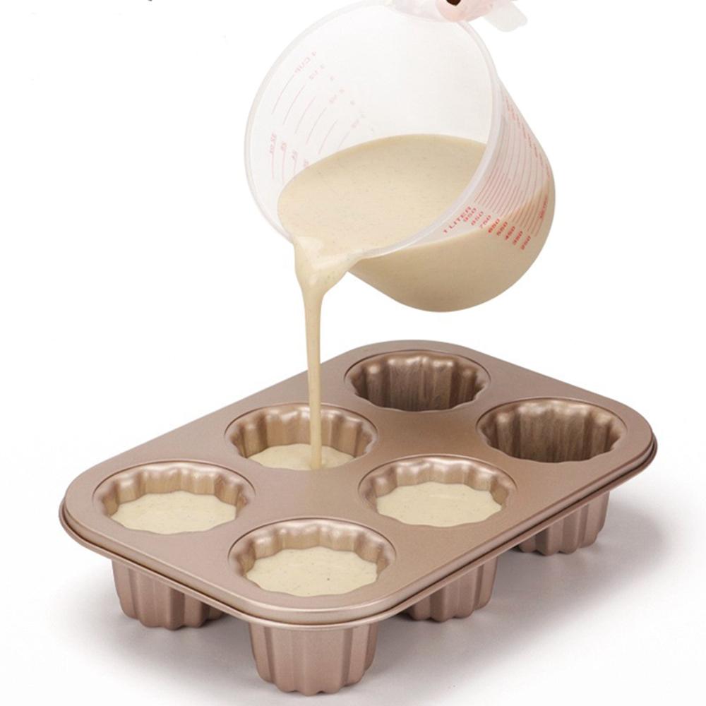 Mousse French Bakeware Non-Stick Carbon Steel Baking Tool Canele Mold Cannele Mould Cake Pan