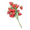  Plastic Artificial Strawberry Branch Fruit Decorations For Yearlong Shelf Styling DIY Projects Holiday Celebration
