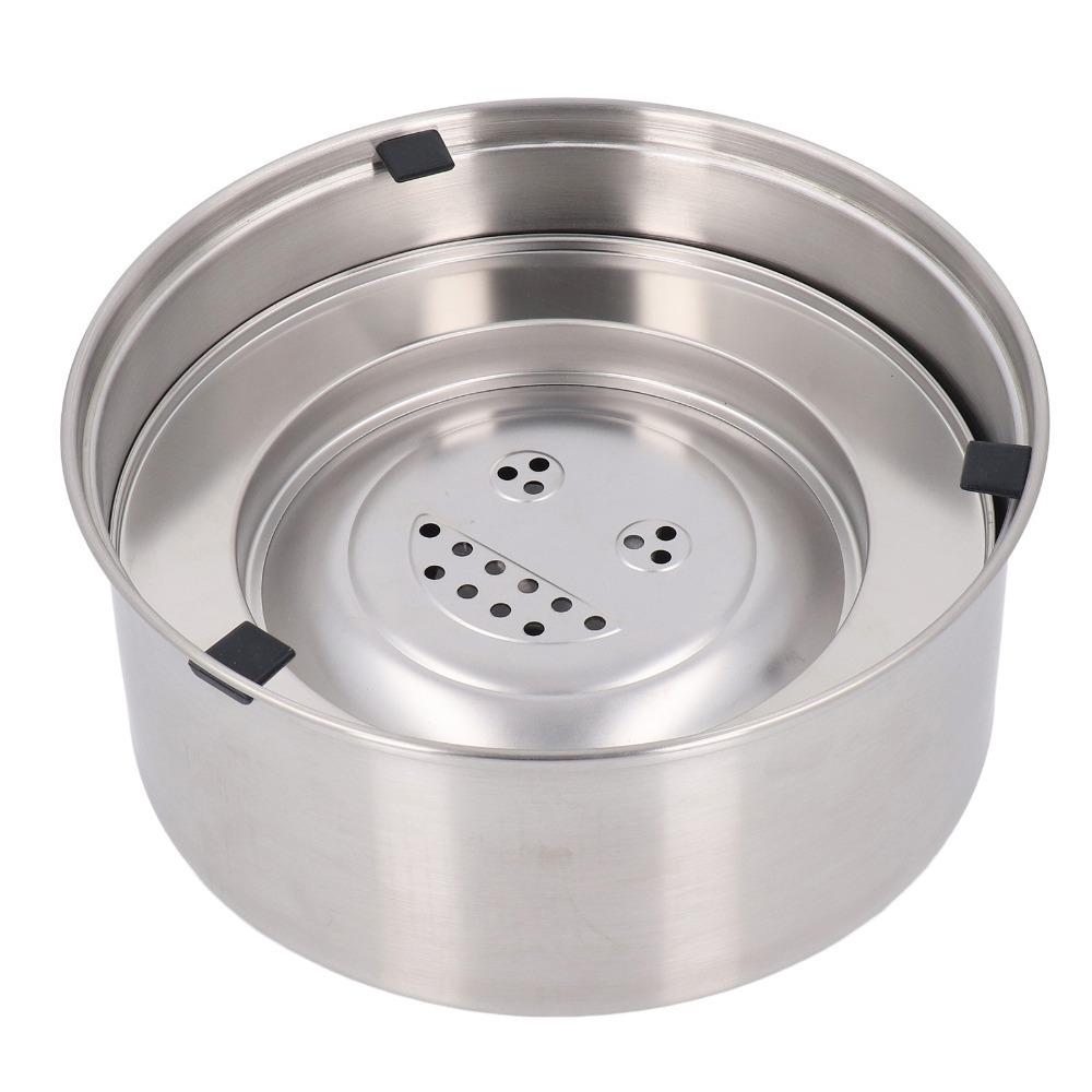 Food Safe Metal Floating Dog Bowl Large Capacity Anti Splash Large Capacity Dog Water Bowl Round Shaped Anti Overflow