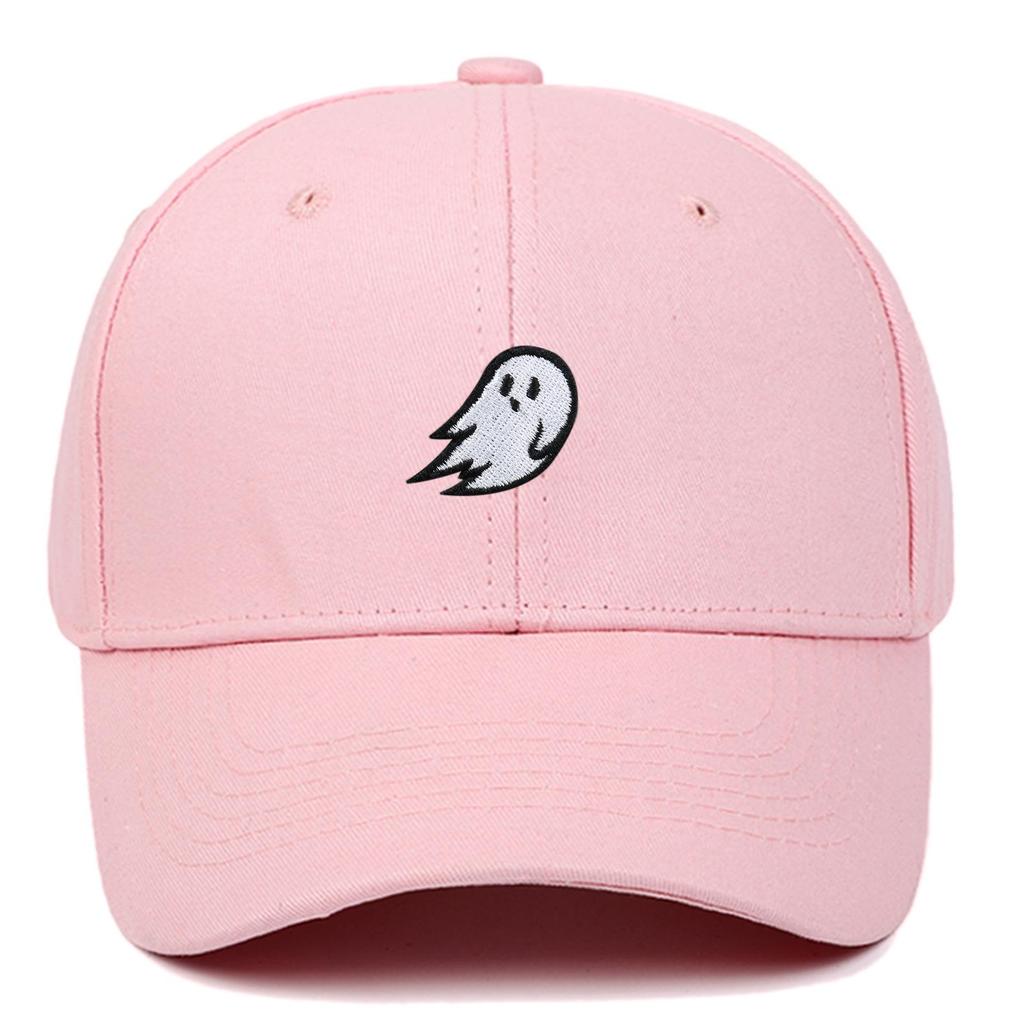 Ghost Embroidery Baseball Cap - Unisex Summer Sports Hat, Custom Logo, Various Colors