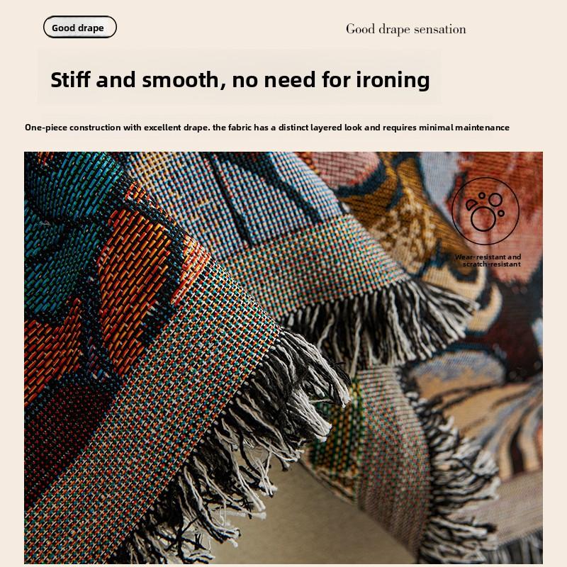 Chenier Flowering Sofa Cover Cloth Is Universal In All Seasons Anti-Cat Scratching Sofa Towela Whole Cover Is Resistant To Dirt