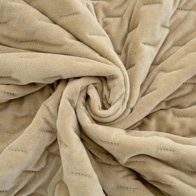 Elegant Bedspread 170X210 Cm With Beige Piping
