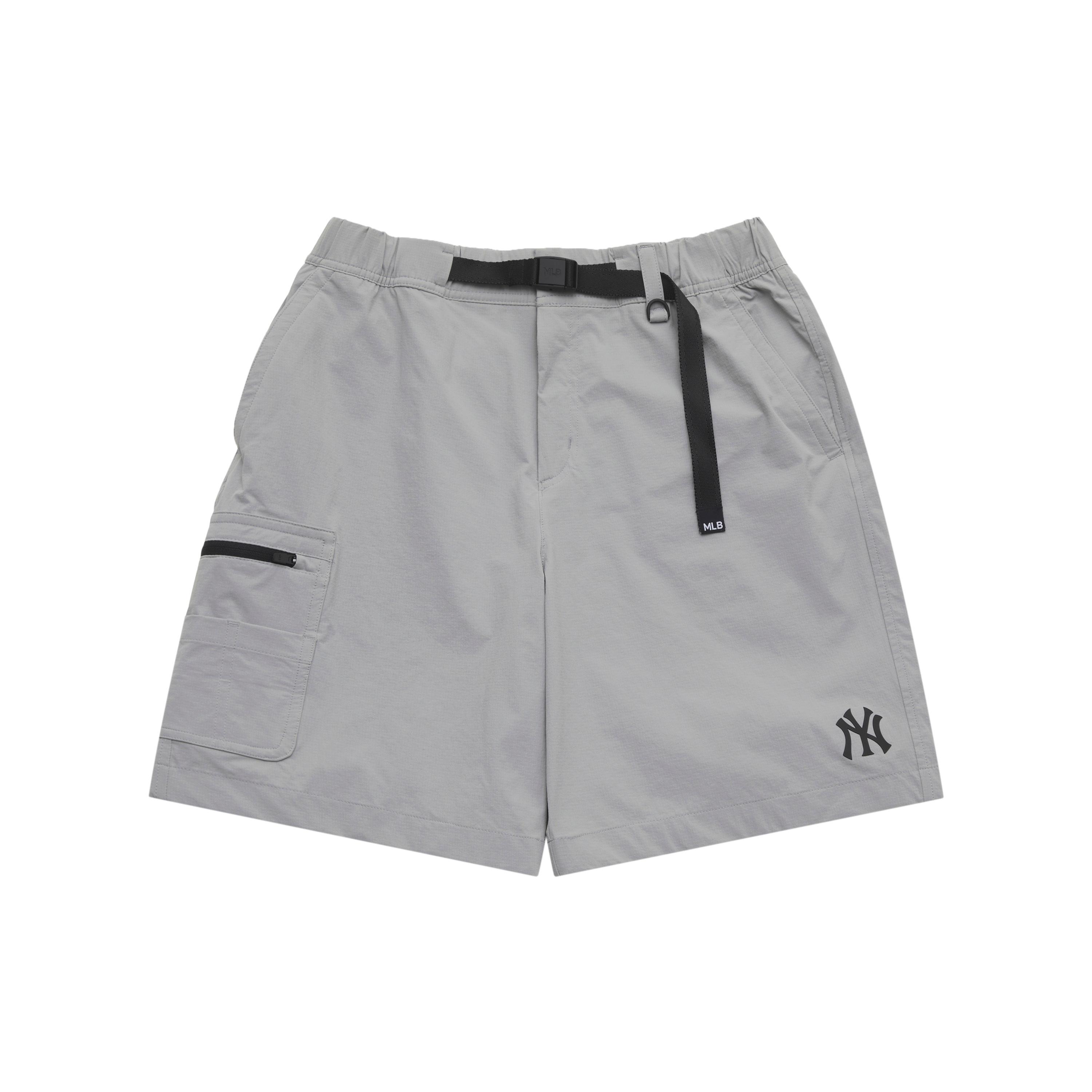 MLB New York Yankees Basic Collection SS25 Cargo Shorts Unisex Light Gray 3ASMB0453-50GRL XS