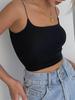 Tank Top Solid Halter Crop Tops Women Summer Camis Backless Camisole Fashion Casual Tube Female Sleeveless Cropped Vest