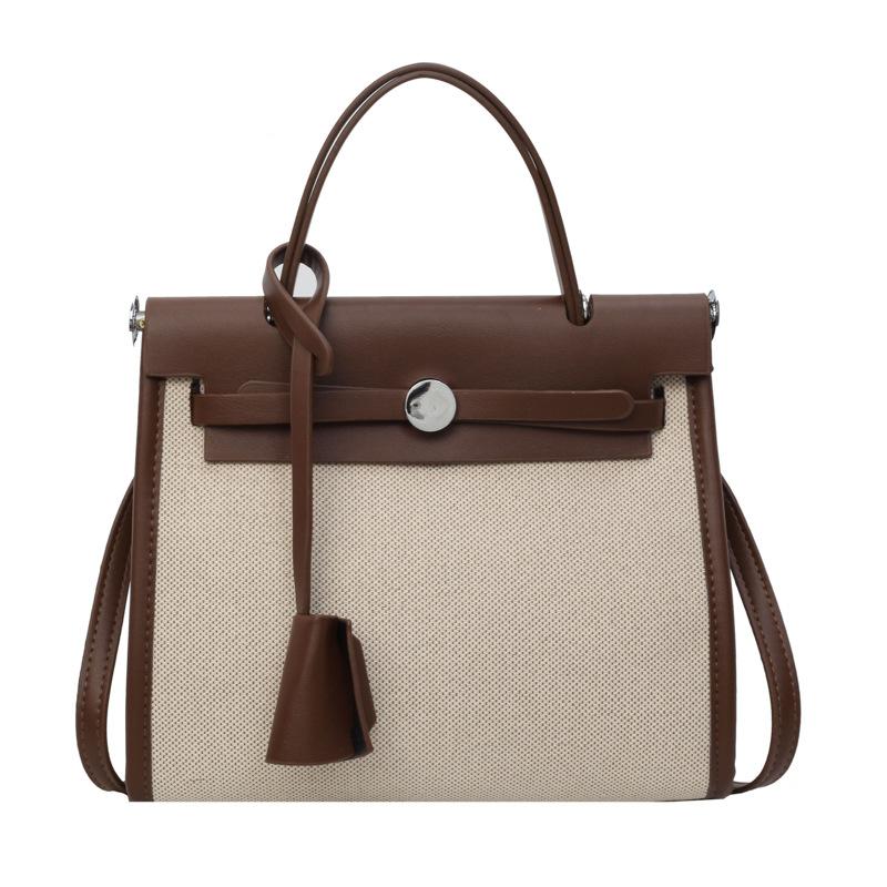 

Женская сумка-мессенджер большой вместимости для поездок на работу, новая модная повседневная на плечо темно-коричневого