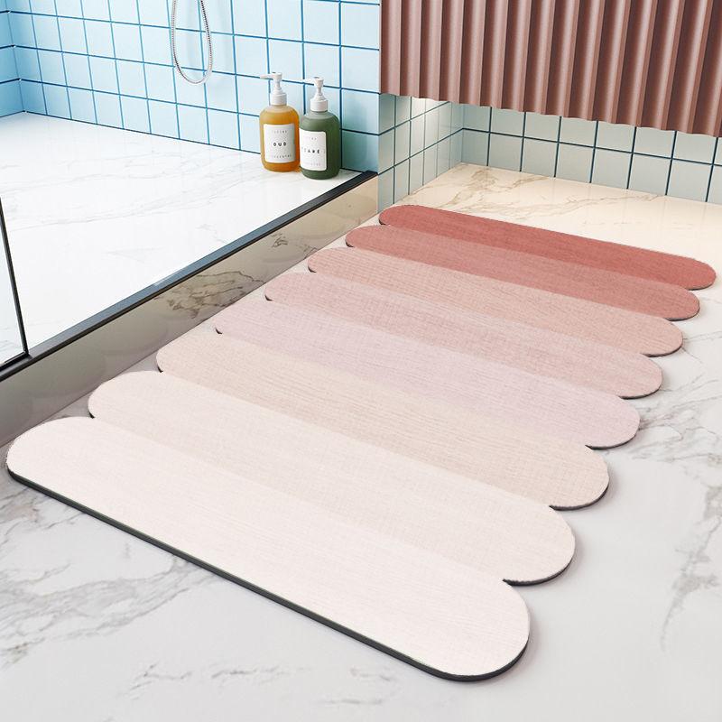 Nordic Diatom Mud Mat Bathroom Absorbent Non-slip Mat Toilet Entry Mat Toilet Door Door Quick Drying Mat