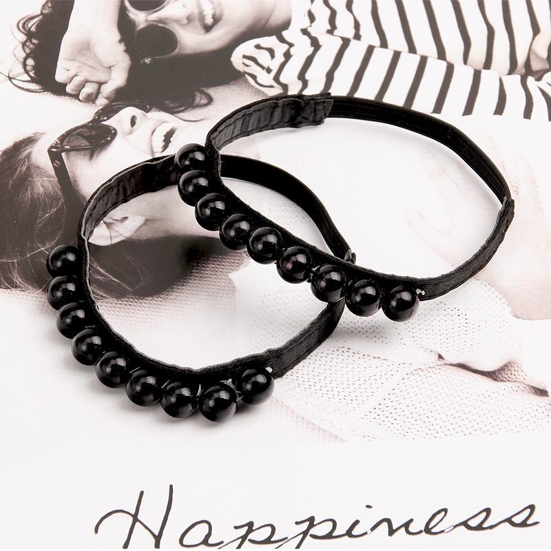 No-Tie Elastic Pearl Shoelaces for Women's High Heels - Anti-Slip, Secure Fit