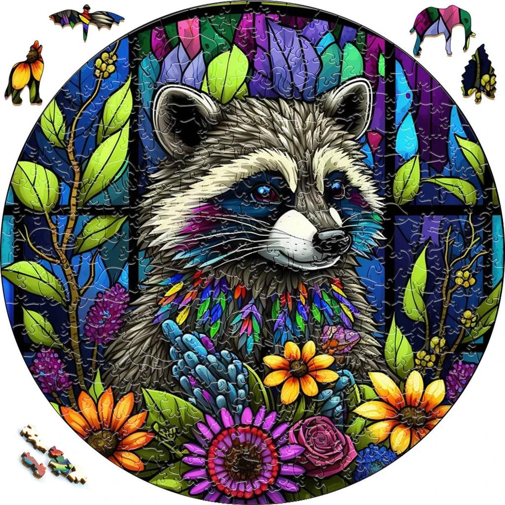 Animal Jigsaw Puzzles 300Pcs Wooden For Adults Kids Birthday Gifts Unique Dog Puzzle 3D Family Games Toys A3,A4,A5 Size