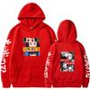 Japan cartoon comics Demon Slayer Fashion Anime Print Hoodie Loose Fit Casual Sweatshirt 0069