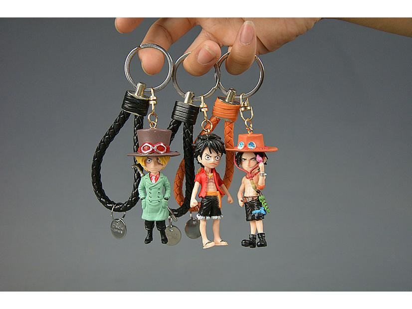 Piraten Schlüsselanhänger Geschenk: Blind Box Anime-Figuren - Monkey D. Luffy, Zoro, Chopper, Ace