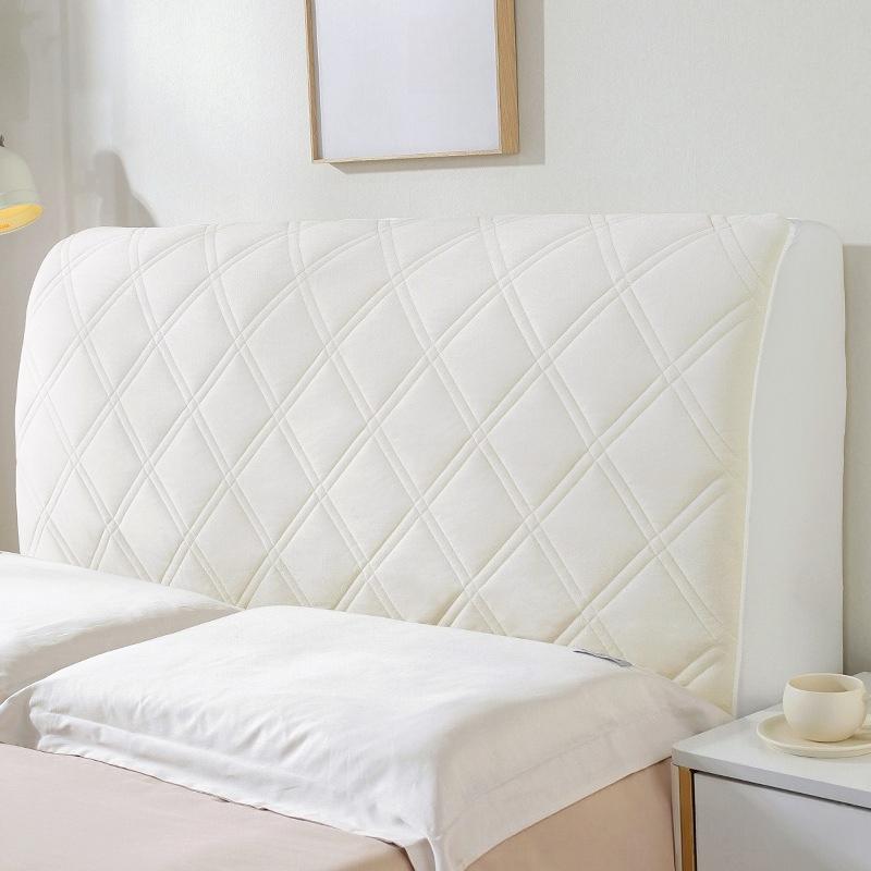 

All-inclusive Padded Bed Headboard Cover Thickened Headboard Protector for Home Cat Scratch Proof Dustproof Headboard Slipcover 120cm