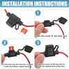 X AUTOHAUX Car Inline ATC Blade Style Inline Fuse Holder