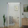 4pcs String Curtains for Doorways Glitter Beaded Curtains Door Sparkle Beads Curtain Open Closet Laundry Hanging Glisten Beads Window Girls
