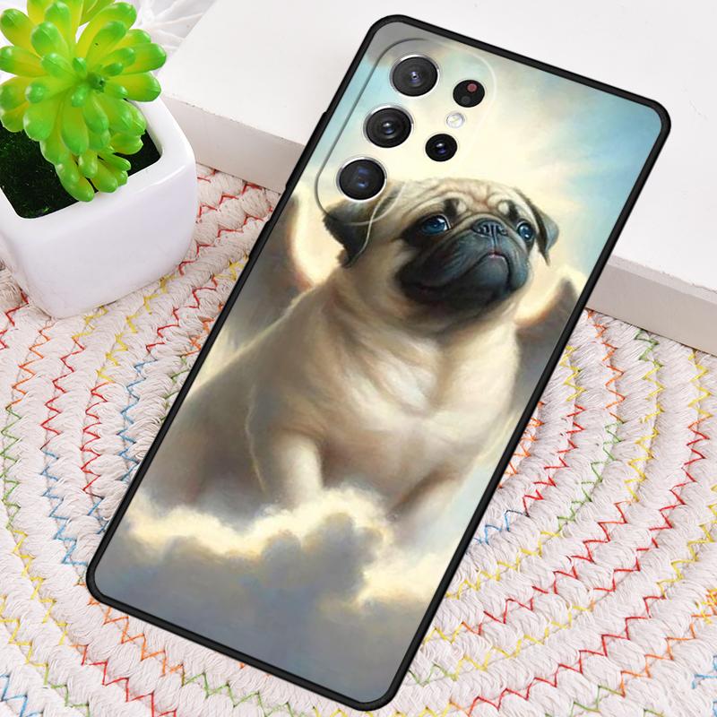 Angel Pug Phone Case for Samsung Galaxy Note 10 Pro S26 Ultra S23 S24 FE S25 S21 S22 PLUS Shockproof Cove
