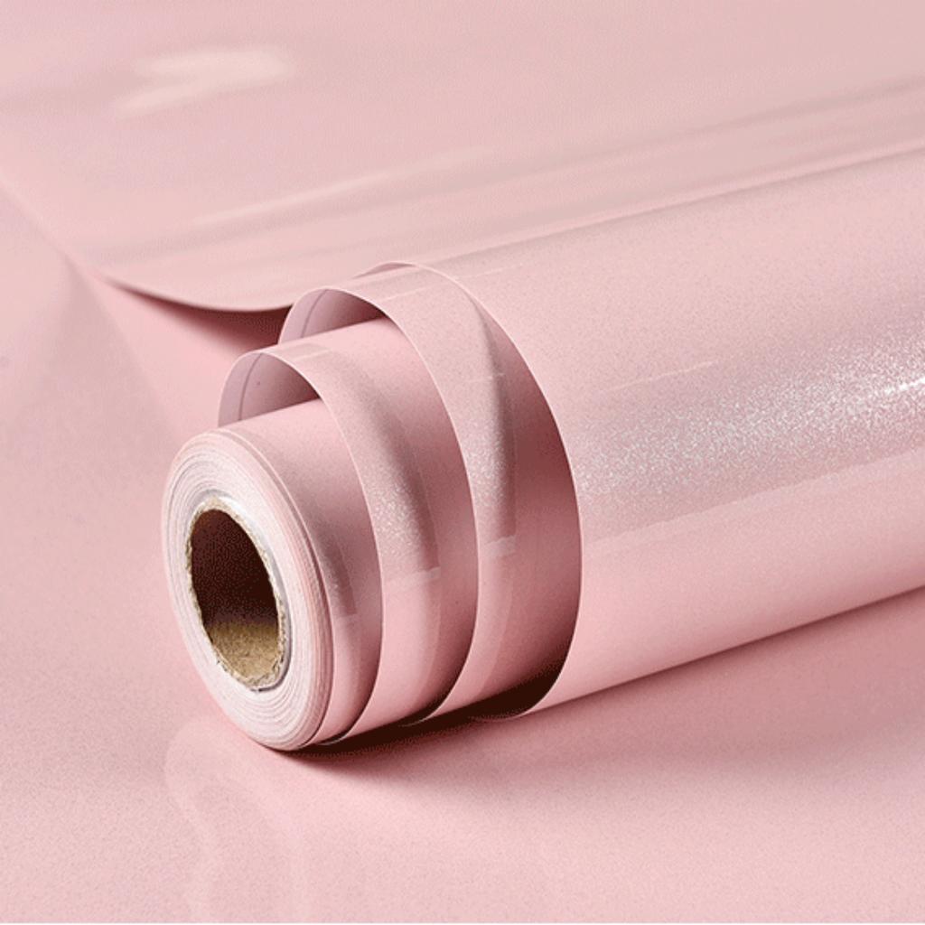 Glossy White DIY Decorative Film PVC Self Adhesive Wall Paper Furniture Renovation Stickers Kitchen Cabinet Waterproof Wallpaper
