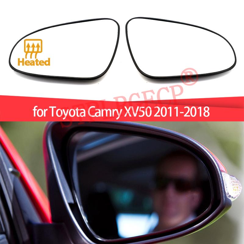 For Toyota Camry XV50 2011-2018 Left or Right Door Side Wing Clear Mirror Glass Heated Rear View Replacement