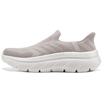 Go Walk Fashion Comfortable Durable Breathable Low Top Casual Shoes Women Sneaker Gray Brown 125880-TPE