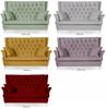 Lounge Set of Furniture Wingback Gaja Sofa Armchairs Pouffes Family Meble Set