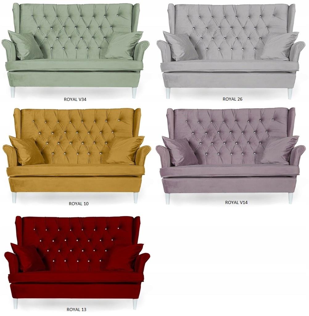 Lounge Set of Furniture Wingback Gaja Sofa Armchairs Pouffes Family Meble Set