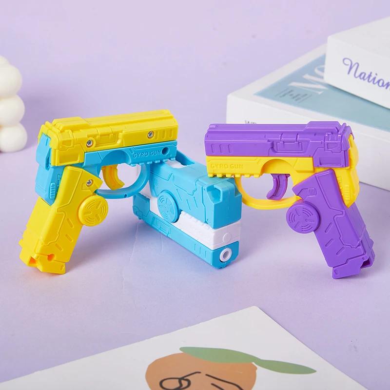 Model imprimat 3D Gravity Straight Jump Mini jucărie Pistol cu ​​morcovi Pistol de jucărie cu glonț cu ridichi Jucărie pentru ameliorarea stresului pentru copii Cadou de Crăciun