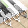Multifunction Silicone Phone Strap Phone Lanyard Featuring Removable Metal Rings That double  As A Hand Stand for Home Use