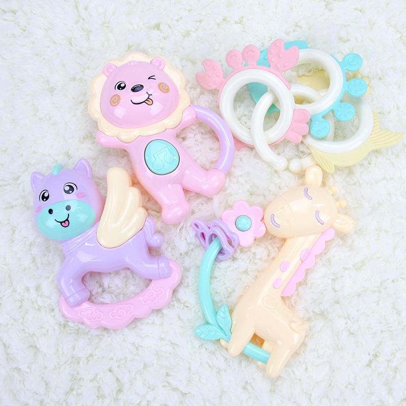 Baby Educational Early Education Rattle, Toddler Hand Rattle Toy 3-6-12 Month Newborn Rattle