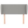 Maison Exclusive - Tête de lit avec oreilles Gris clair 83x23x78/88 cm Tissu