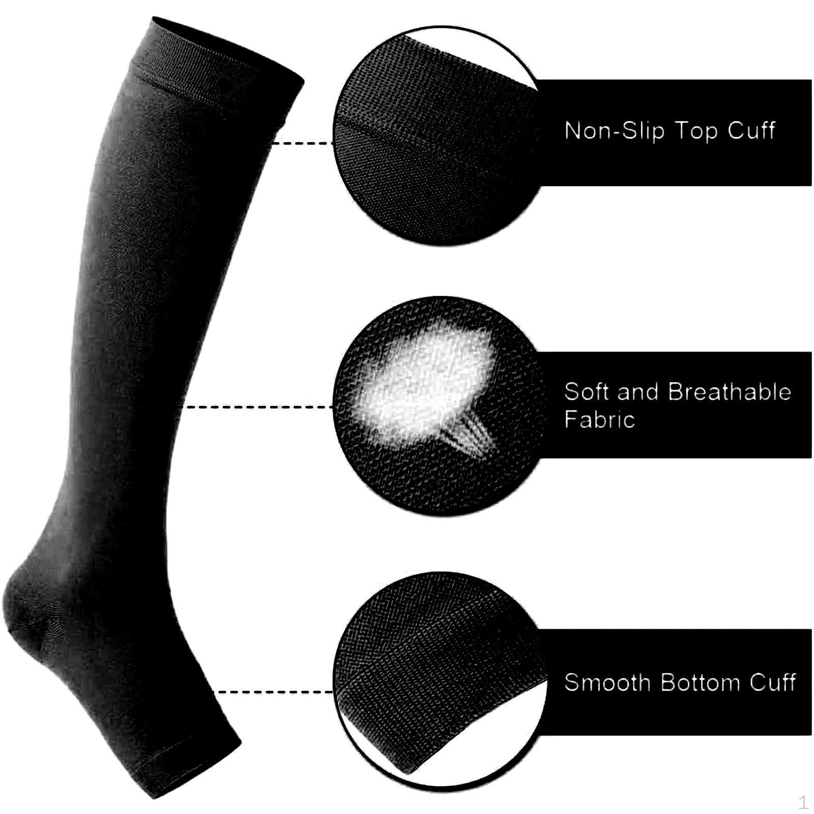 

Удосконалені компресійні шкарпетки для покращеного потоку та комфорту XL_black