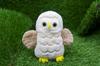 Take Off Flapping Owl S - Adorable owl plush toy with wings spread and flapping, beige [with music box]
