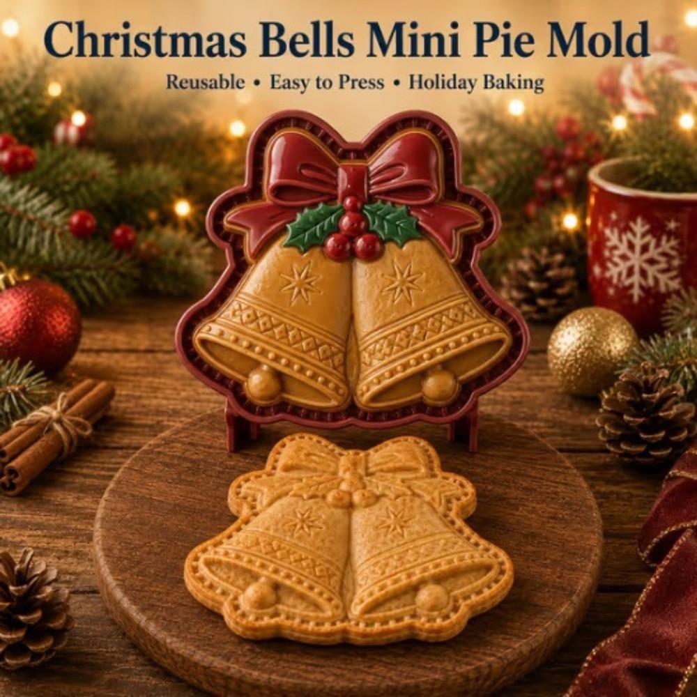 Sled Bell Penguin Pie Mold Collection Red DIY Cake Molds Holiday Cookie Molds Christmas Party