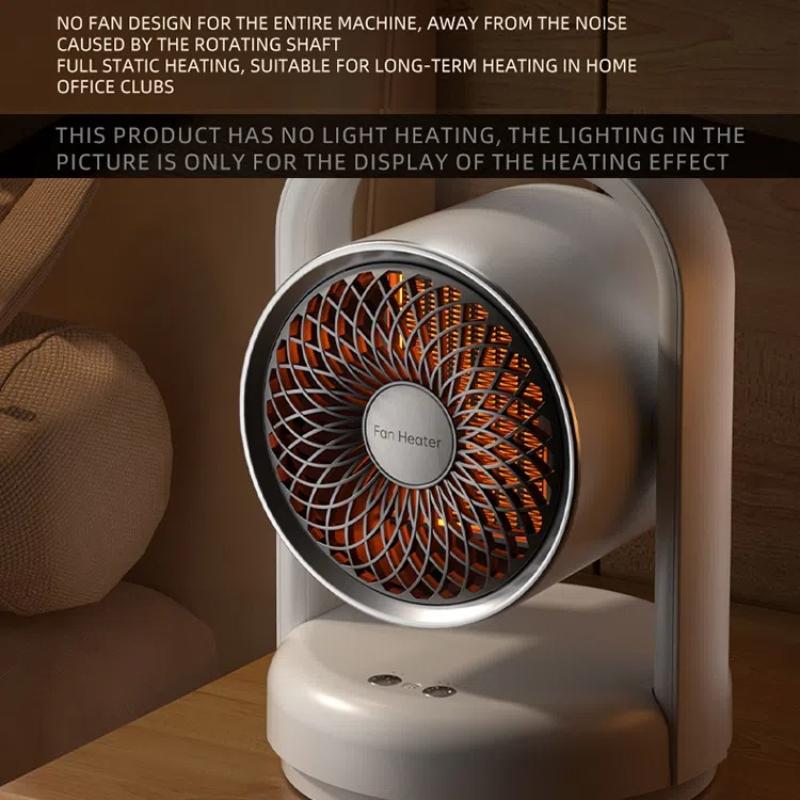 PTC Electric Fan Heater Small Electric Heater Warm Air Blower with Small Night Light
