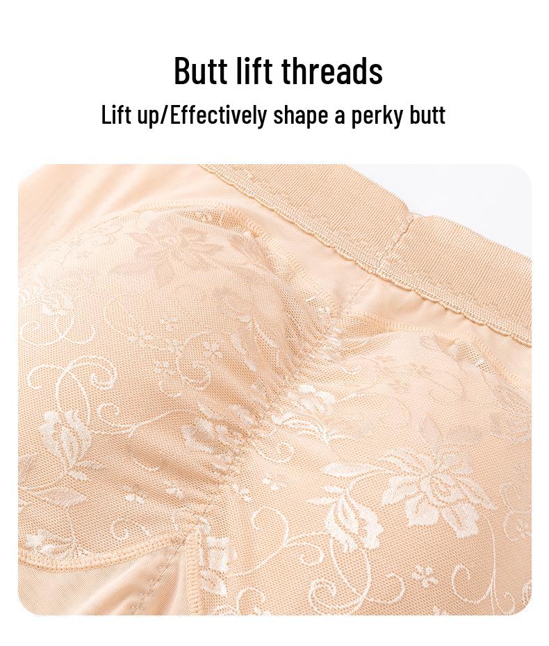 Damska bielizna modelująca z kontrolą brzucha i podnosząca pośladki: Majtki wyszczuplające talię w dużych rozmiarach
