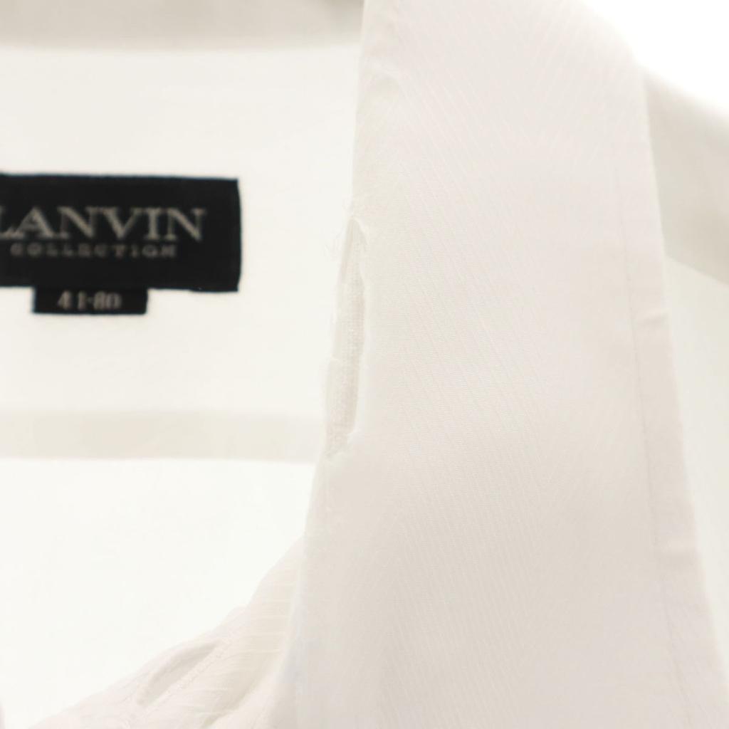 Lanvin Made In Japan Long Sleeve Shirt 41-80 White Men's Used