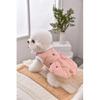 Fur Collar Luxury Designer Dog Clothes Toy Poodle Small Puppy Breed Dress Autumn Winter Warm Pet Sleeveless Sausage Cat Clothing