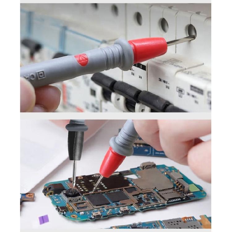 Steel Needle Multimeter Test Leads For Electrician Tool Replacement Multimeter Probes 130cm Length Antislip