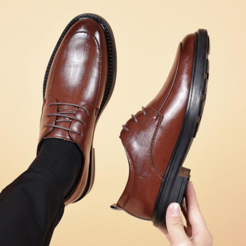 Fashion Office Leather Brogue Shoes for Men Lace Up In Promotion Adults Footwear Offer Man Casual Shoe Classic Original Common Designer