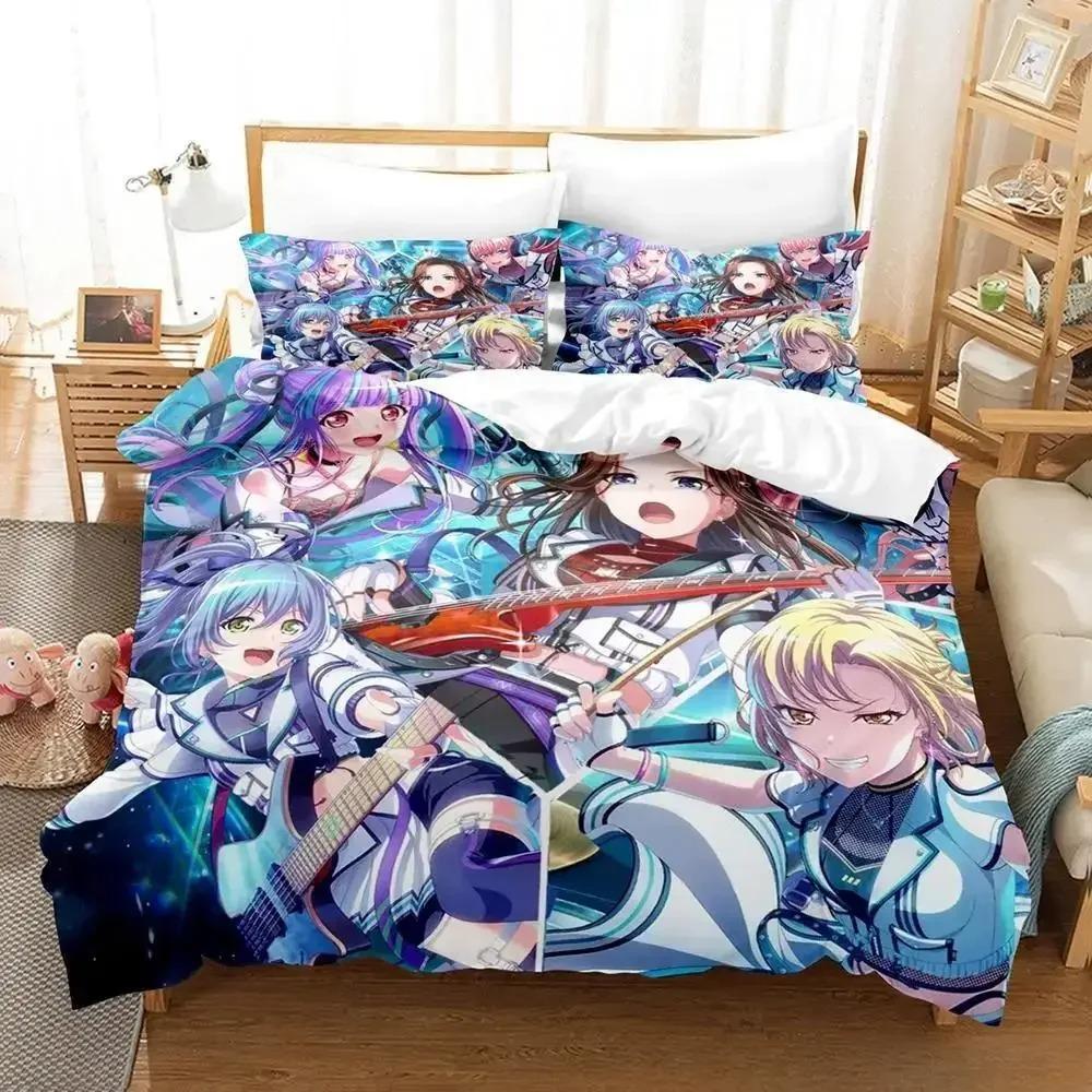 RAISE A SUILEN Bedding Set Cartoon Anime three-piece set Adult Kid Bedroom Duvet cover Sets 3D Print Kawaii Girls lit complet