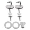 2Pcs Toilet Seat Hinge Adjustable Knob Toilet for Seat Hinger washer Stainless steel hinge for toilet lid toilet seat part