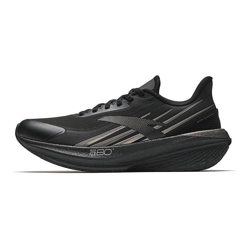 

Anta Zone 2 Heart Rate 80 Textile, Synthetic Leather Low top Nitrogen Technology Running Shoes Men s Black 112615555-10 42
