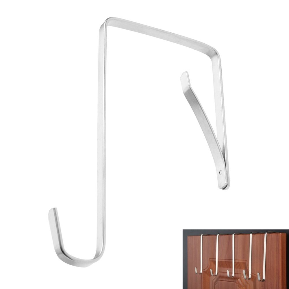 

5Pcs Iron Door Hanger 100x48mm Door Hook Simple Adjustable Over The Door Hook Bathroom