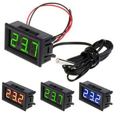 Termómetro Digital LED con Sensor Temperatura Electrónica