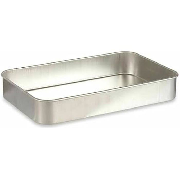 Kasseroller - Ikke spesifisert - Sett med 12 - Sølvaluminium - 41 x 6,5 x 26 cm - Kompatibel med alle varmekilder