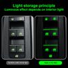 Car Door Window Lift Button Luminous Switch Button Sticker Windows Control Pane
