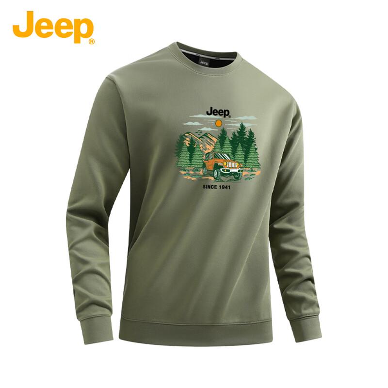 Jeep Unisex Crewneck Long Sleeve Sweatshirt