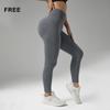 Europeiska & Amerikanska Högmidjade Randiga Yoga Byxor med Magekontroll - Dam Fitness & Löpning Leggings