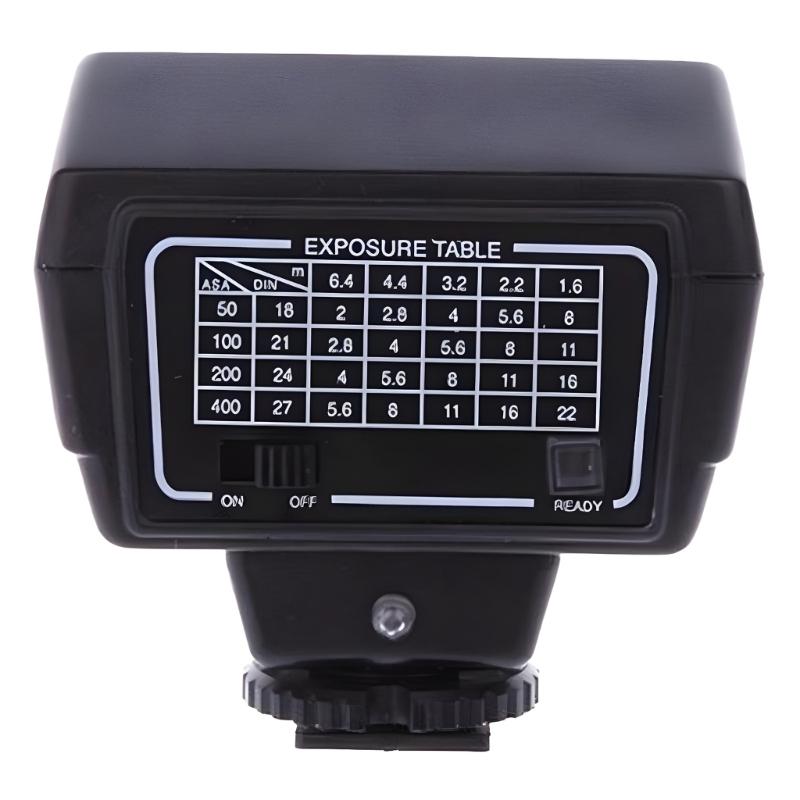 Mini Camera Flash With 2.5mm PC Sync 60° Horizontal Coverage Adjustable Mount For Auxiliary Lighting