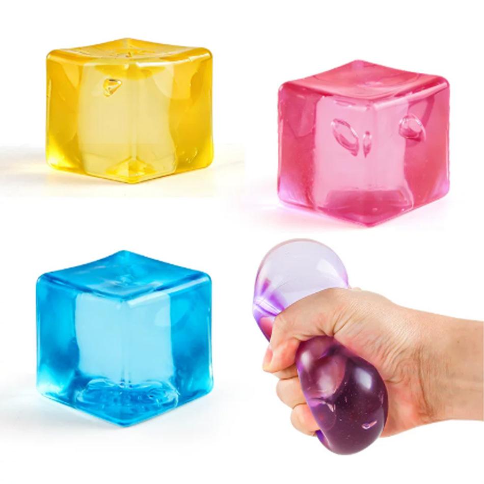 New High Density Gel Cube Square Decompression Vent Toy Squishy Stress Ball Squeeze Toys Stress Relief Sensory Toy Squeeze Toys